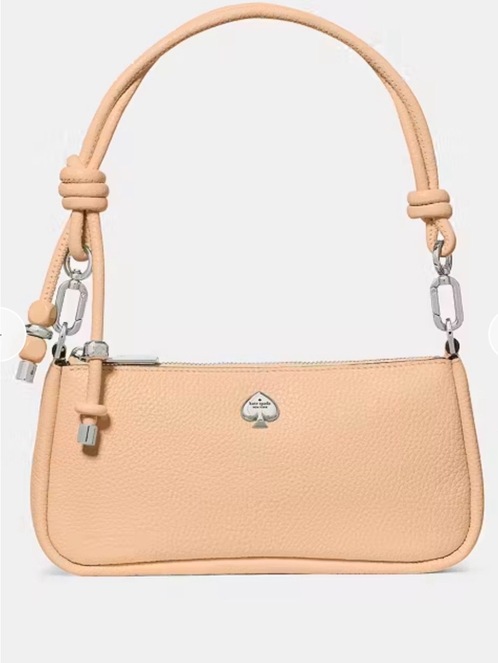 kate spade Kayla Mini Bag Pebbled Leather Mini Shoulder Bag Cream Peachy Beige